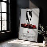 Tomaso P72 Car Poster