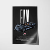Elva Car Poster