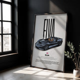 Elva Car Poster