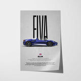Elva Car Poster