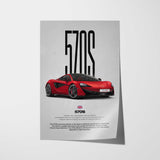 570S Car Poster