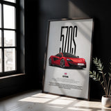 570S Car Poster