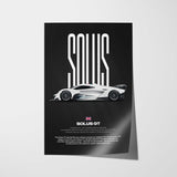 Solus GT Car Poster