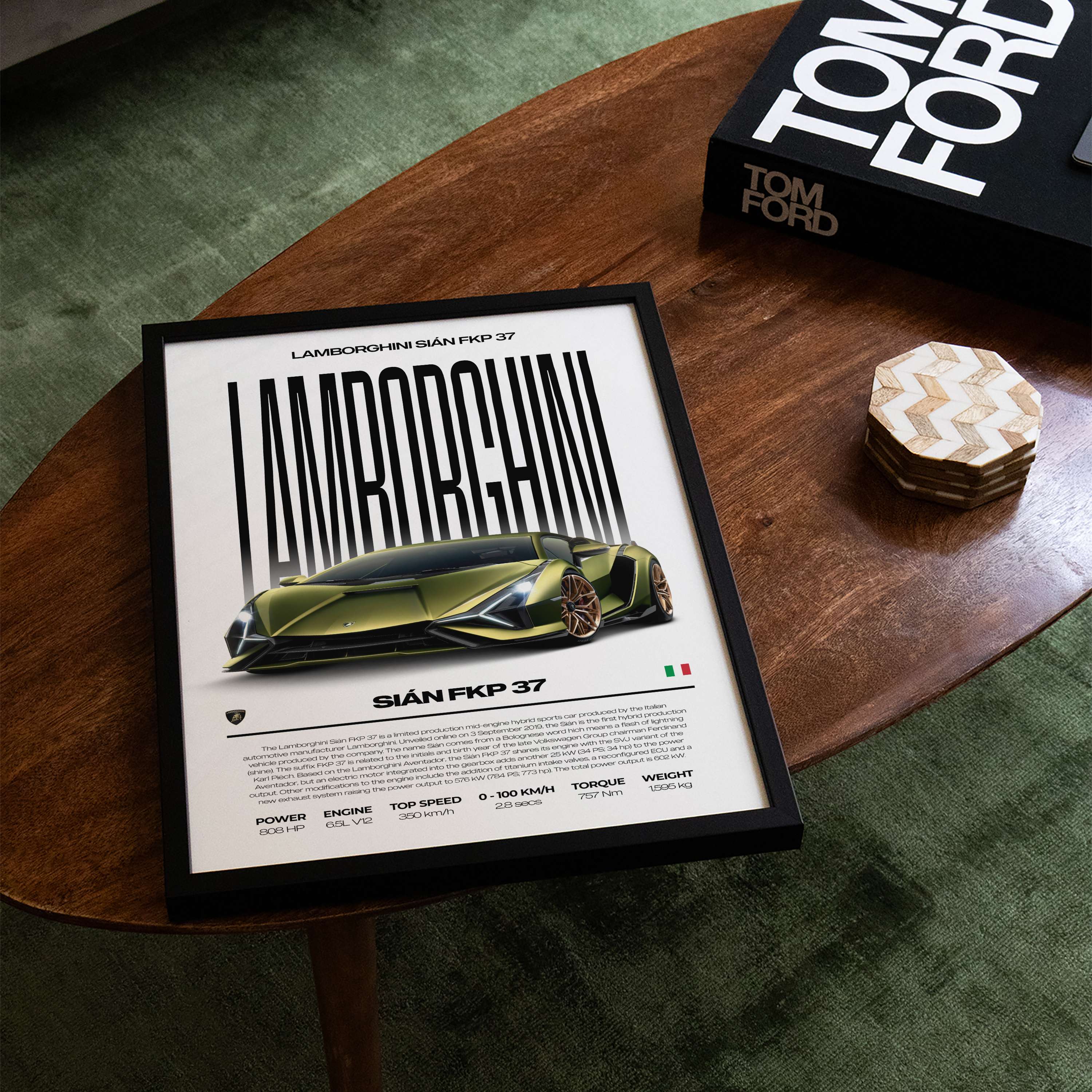 Lamborghini Sián Poster