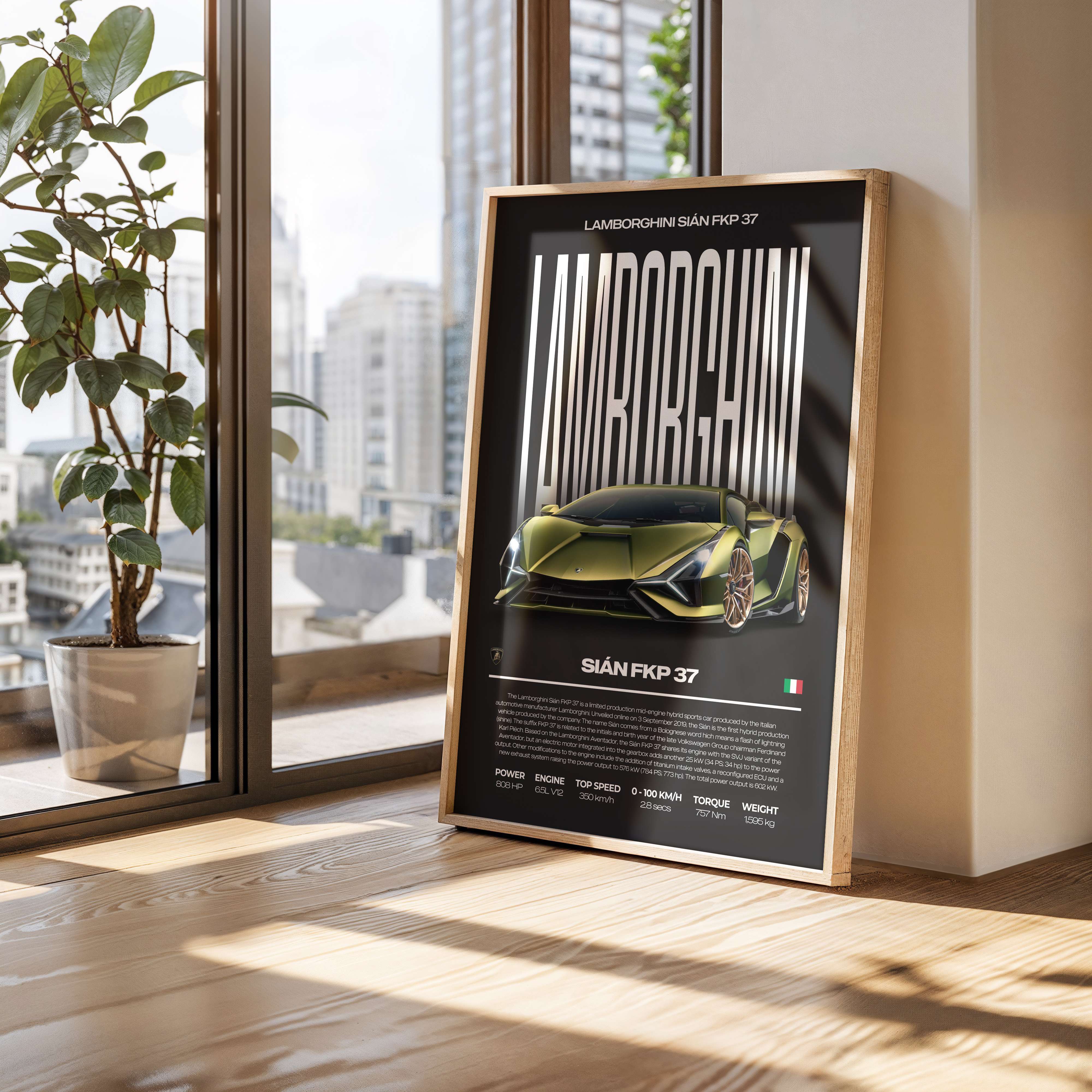 Lamborghini Sián Poster