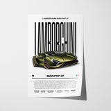 Lamborghini Sián Poster