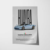 Huayra Codalunga Car Poster