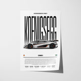 Koenigsegg One:1 Poster