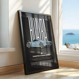Huayra Codalunga Car Poster