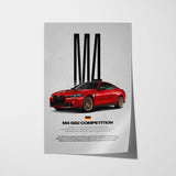 M4 G82 Competition Car Poster