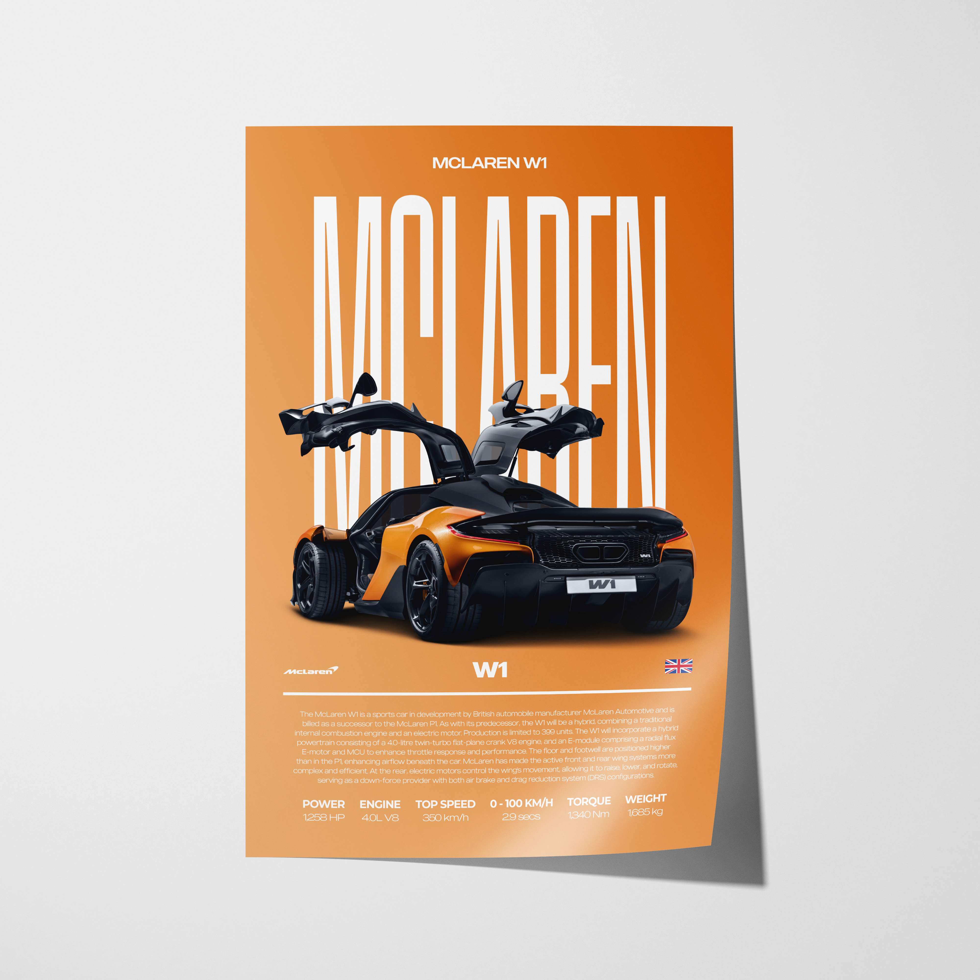 McLaren W1 Poster