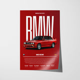 BMW M3 E30 Poster