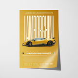 Lamborghini Huracán Performante Poster