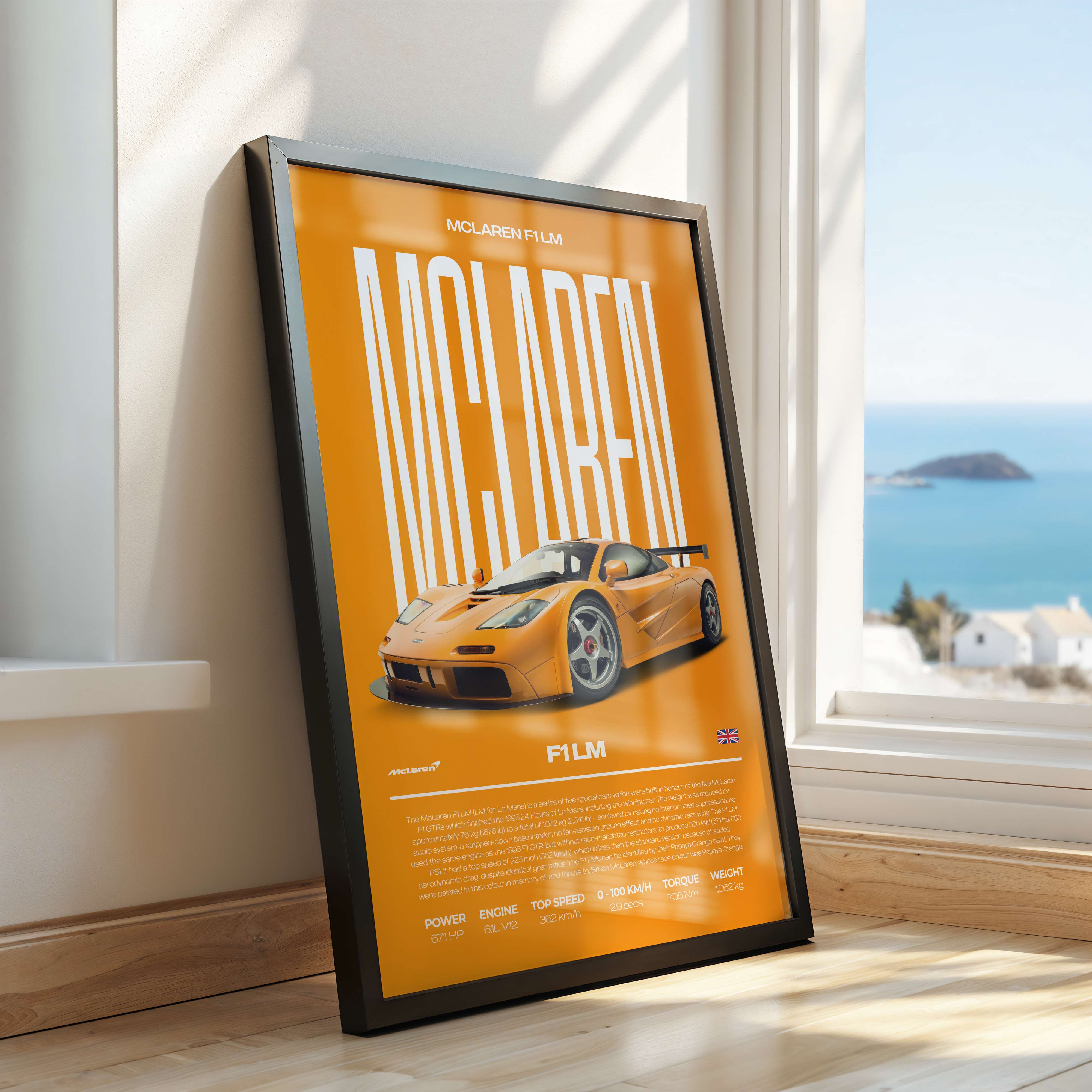 McLaren F1 LM Poster