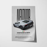 Aventador Ultimae Car Poster