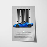 Aventador Ultimae Roadster Car Poster