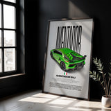 Aventador SVJ Car Poster