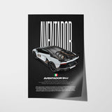 Aventador SVJ Car Poster
