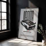 Aventador SVJ Car Poster