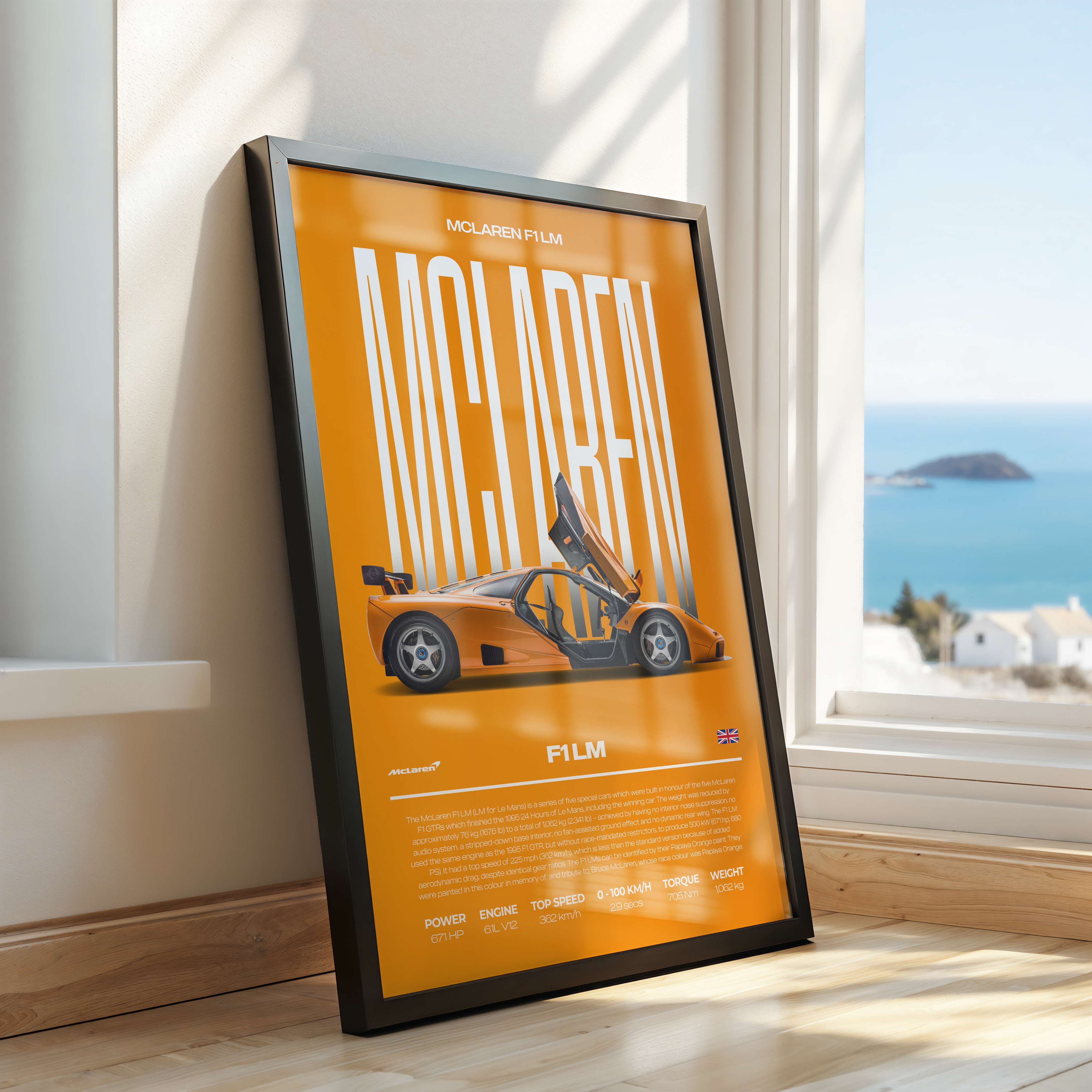 McLaren F1 LM Poster