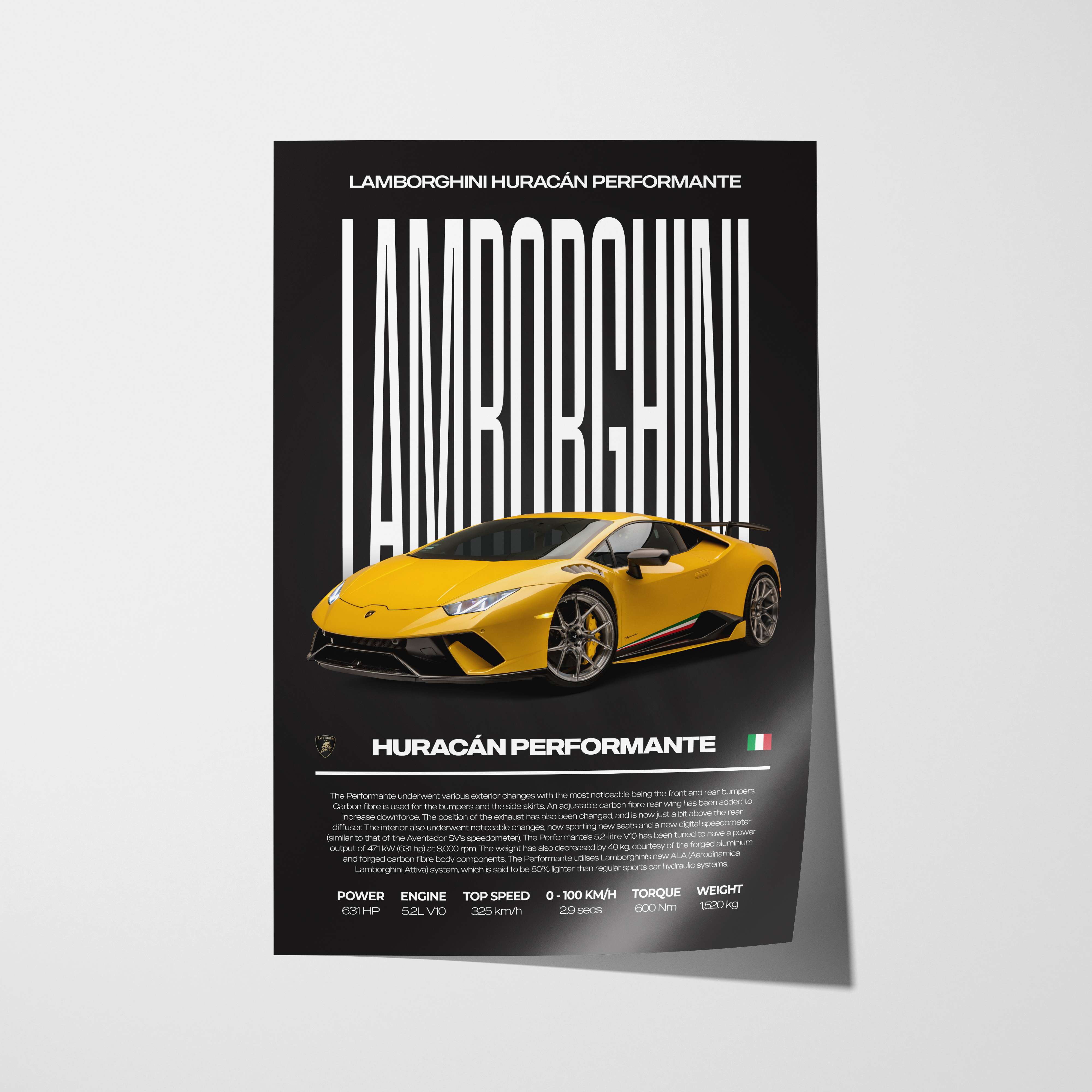 Lamborghini Huracán Performante Poster