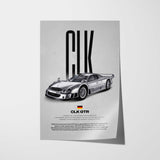 CLK GTR Car Poster