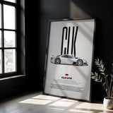 CLK GTR Car Poster