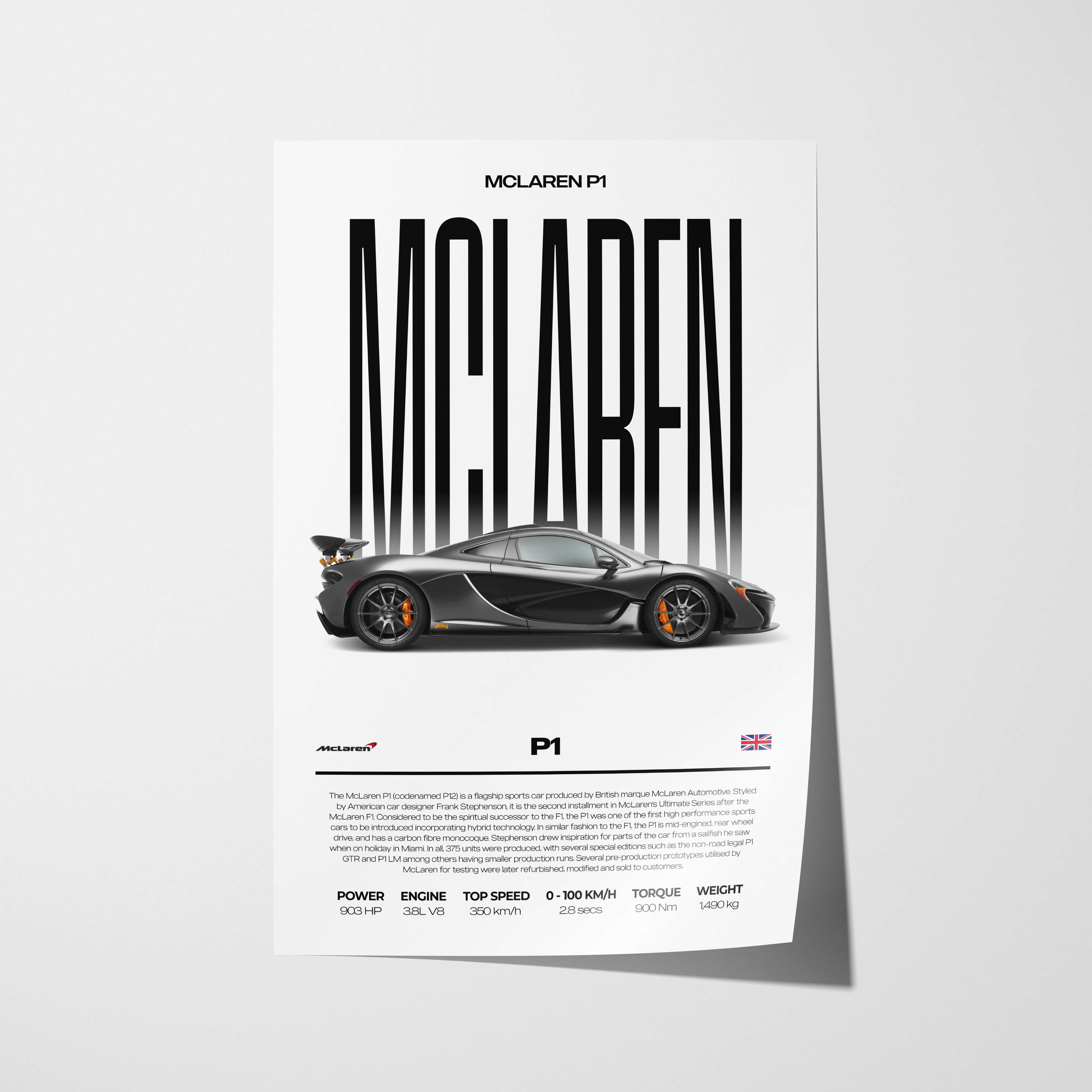 McLaren P1 Poster