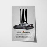 M4 G82 Competition Car Poster