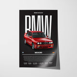 BMW M3 E30 Poster