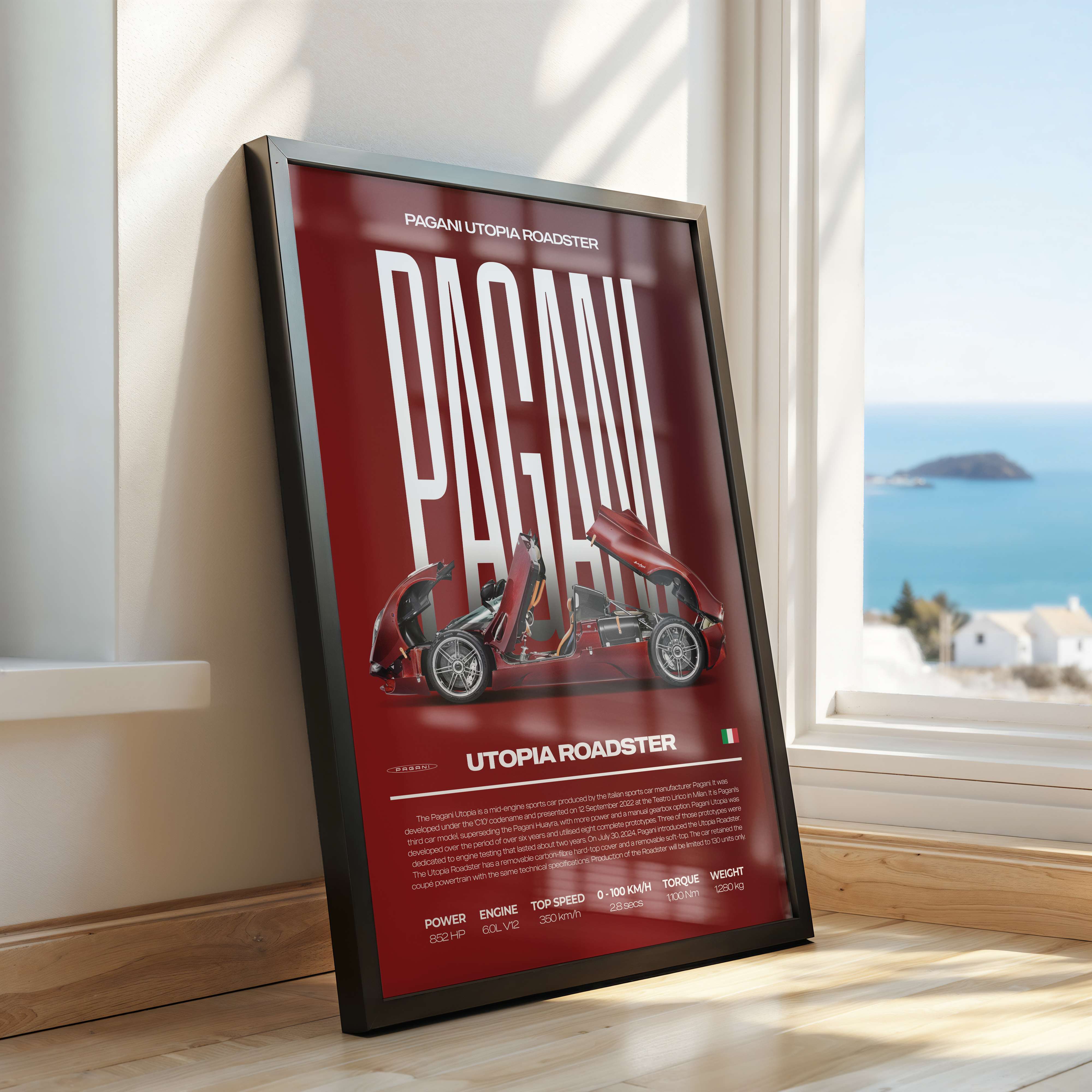 Pagani Utopia Roadster Poster