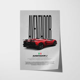 Aventador J Car Poster
