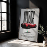 Aventador J Car Poster