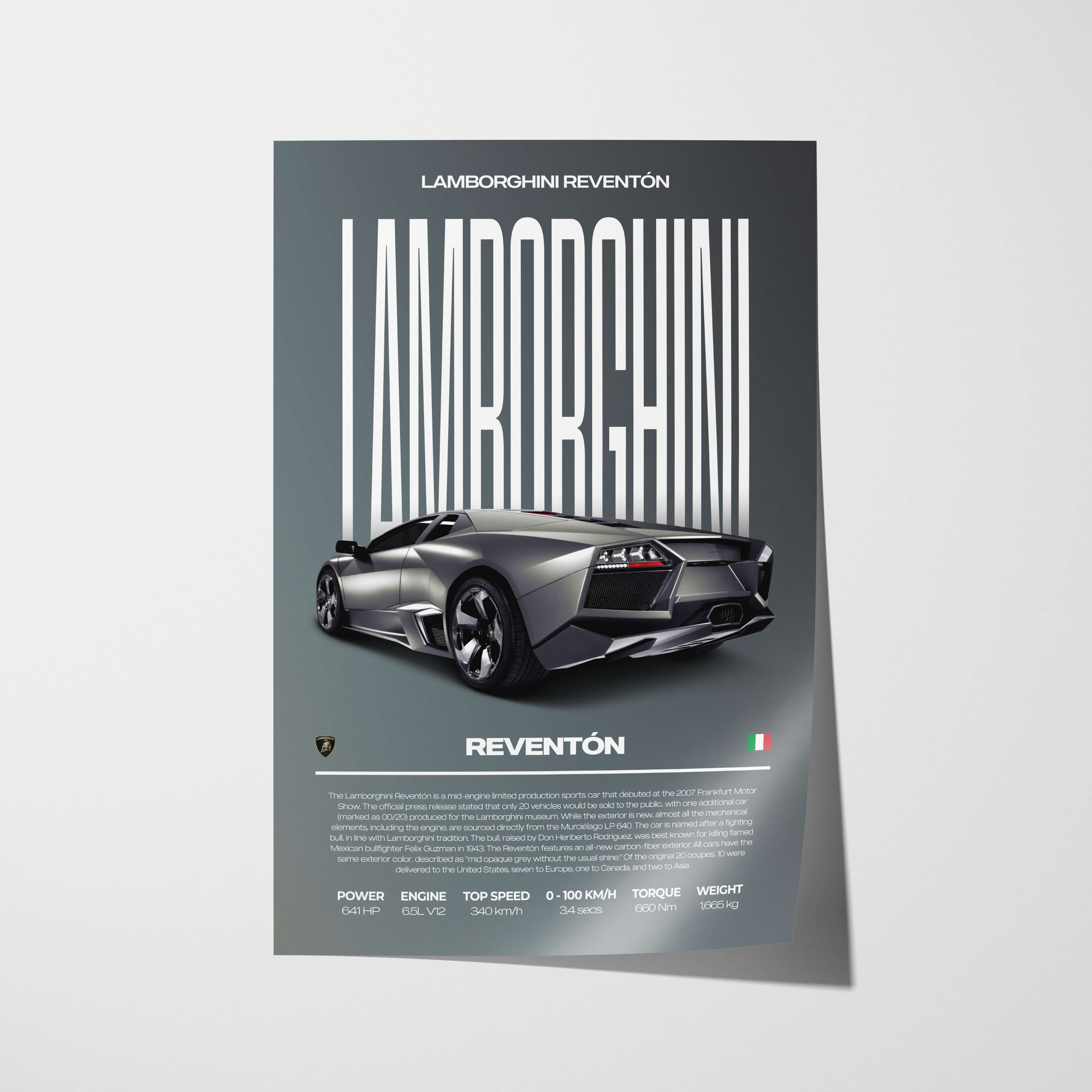 Lamborghini Reventón Poster