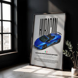 Huracán Performante Spyder Car Poster