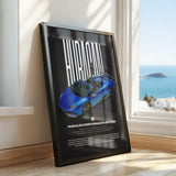 Huracán Performante Spyder Car Poster