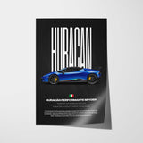 Huracán Performante Spyder Car Poster