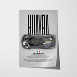 Huayra R Car Poster
