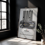 Huayra R Car Poster