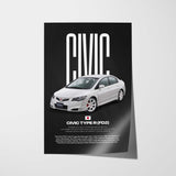 Civic FD2 Type-R Car Poster