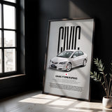 Civic FD2 Type-R Car Poster