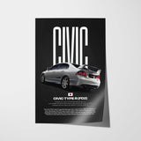 Civic FD2 Type-R Car Poster