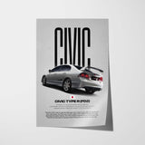Civic FD2 Type-R Car Poster