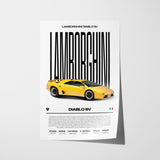 Lamborghini Diablo SV Poster