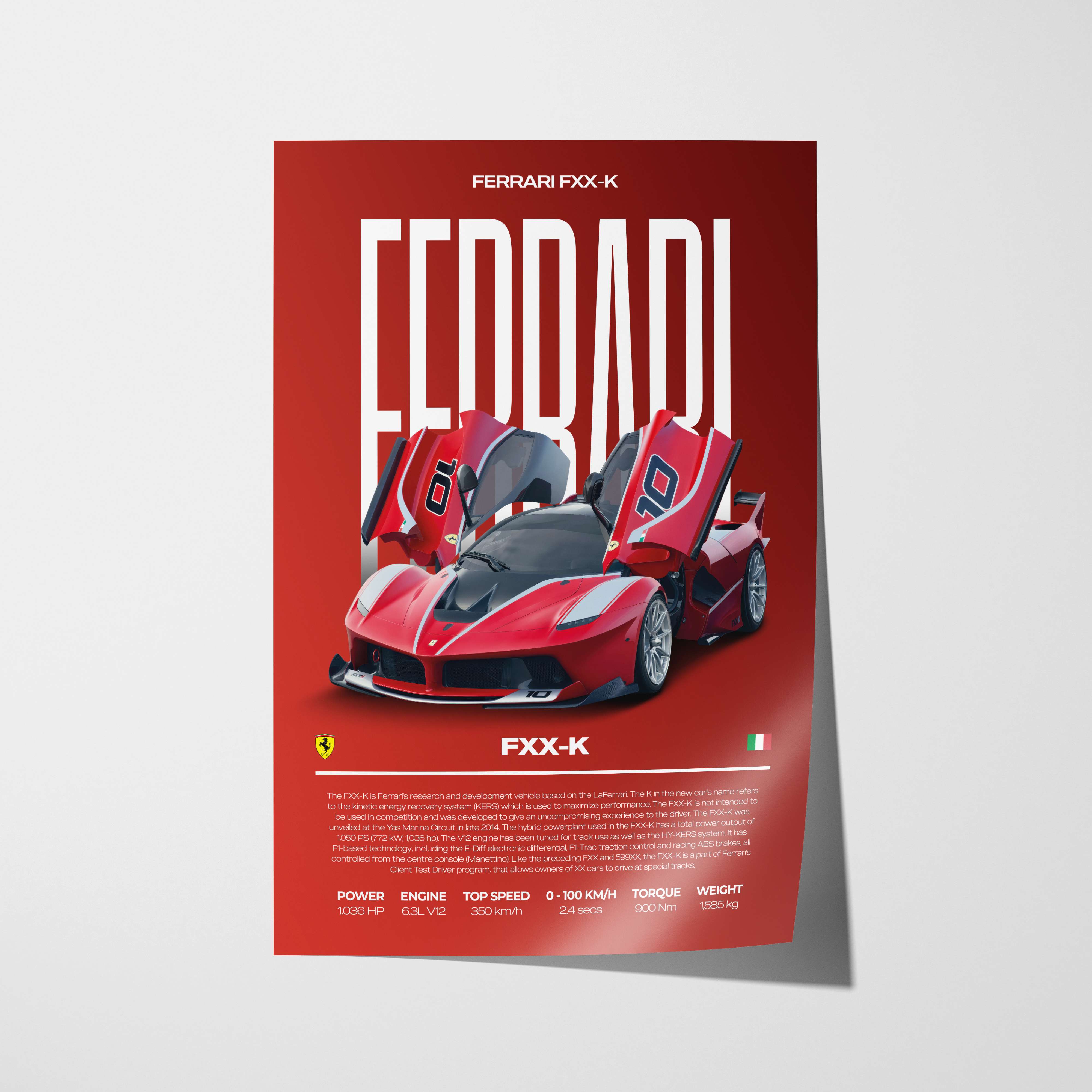 Ferrari FXX-K EVO Poster