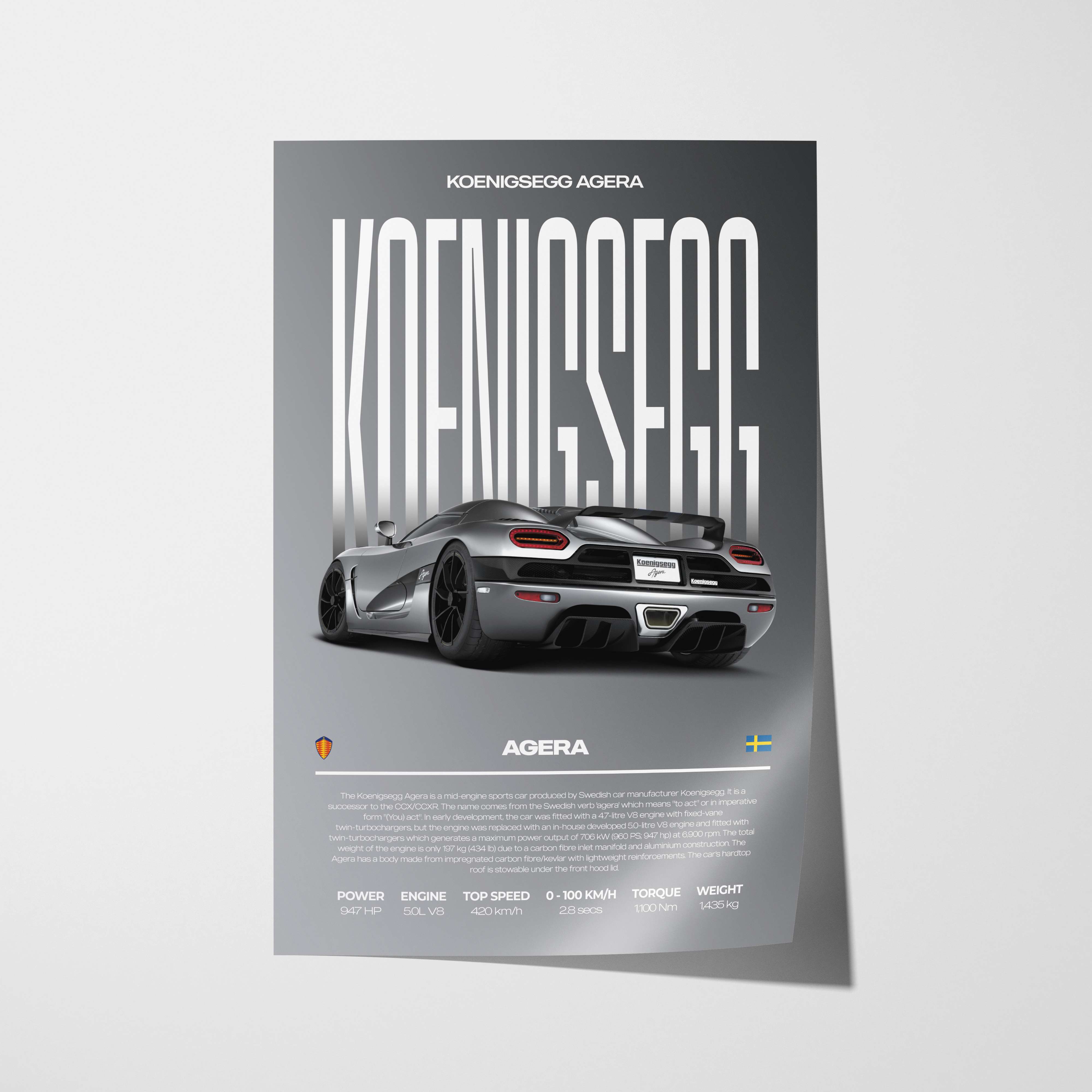 Koenigsegg Agera Poster