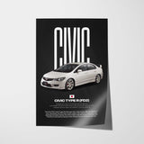 Civic FD2 Type-R Car Poster