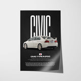 Civic FD2 Type-R Car Poster