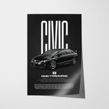Civic FD2 Type-R Car Poster