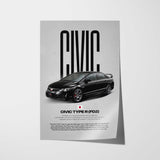 Civic FD2 Type-R Car Poster